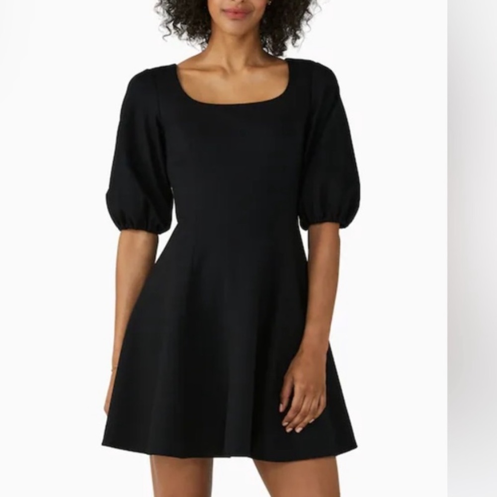 New with tags! Little black dress. Kate spade. Puff sleeve
